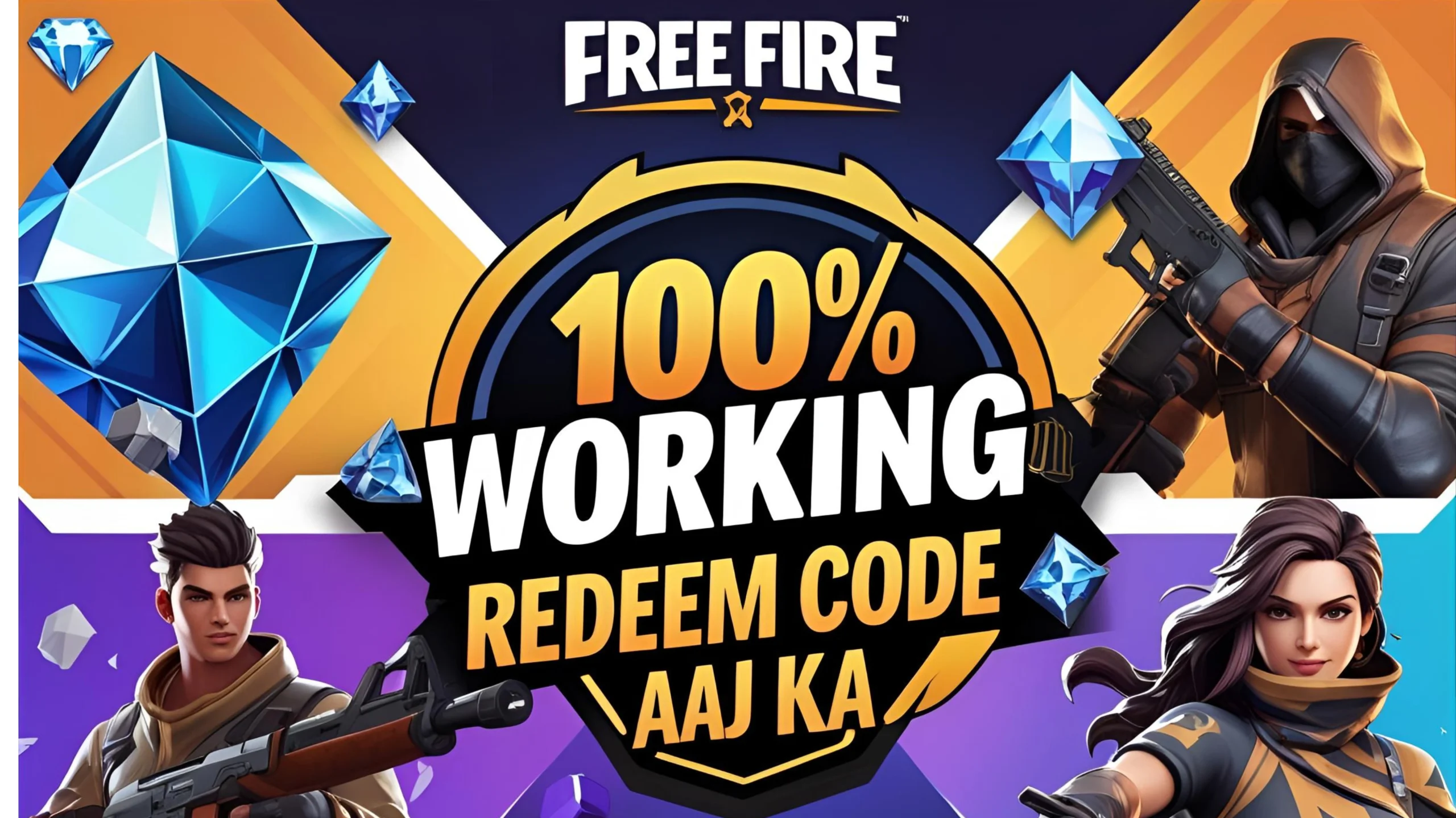 Free Fire Redeem Code Aaj Ka – पाएं फ्री डायमंड्स, बंडल और स्किन्स! [100% Working]