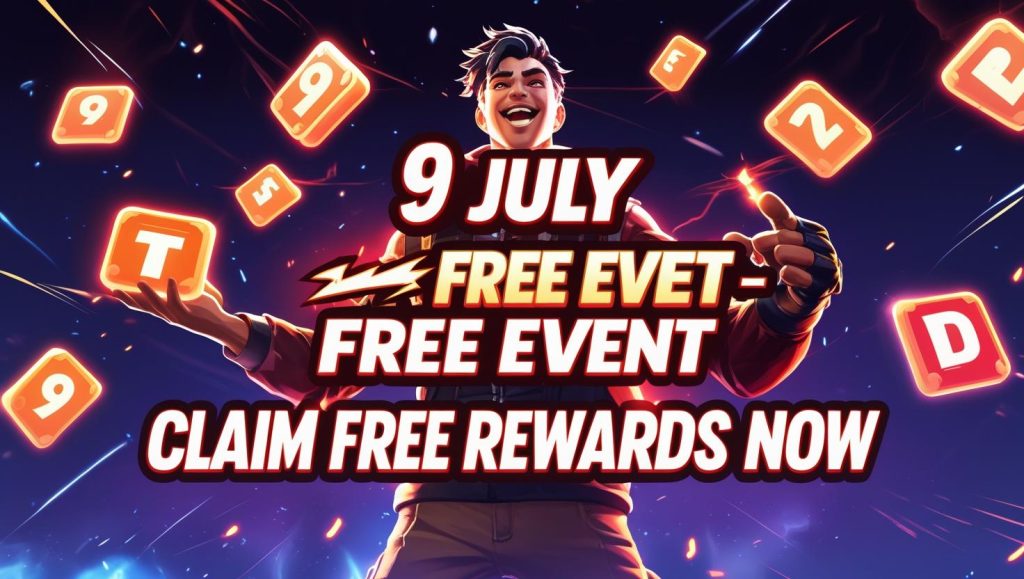 Free Fire 9 जुलाई 2025 का आज का इवेंट – जानिए कौन से फ्री इनाम मिल रहे हैं