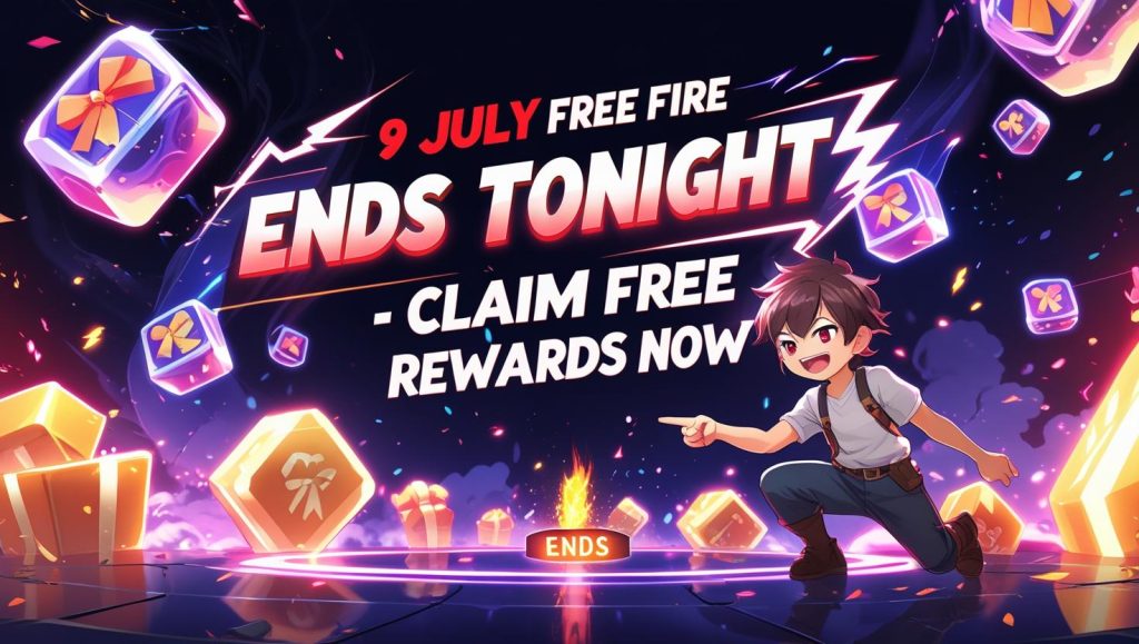 Free Fire 9 जुलाई 2025 का आज का इवेंट – जानिए कौन से फ्री इनाम मिल रहे हैं