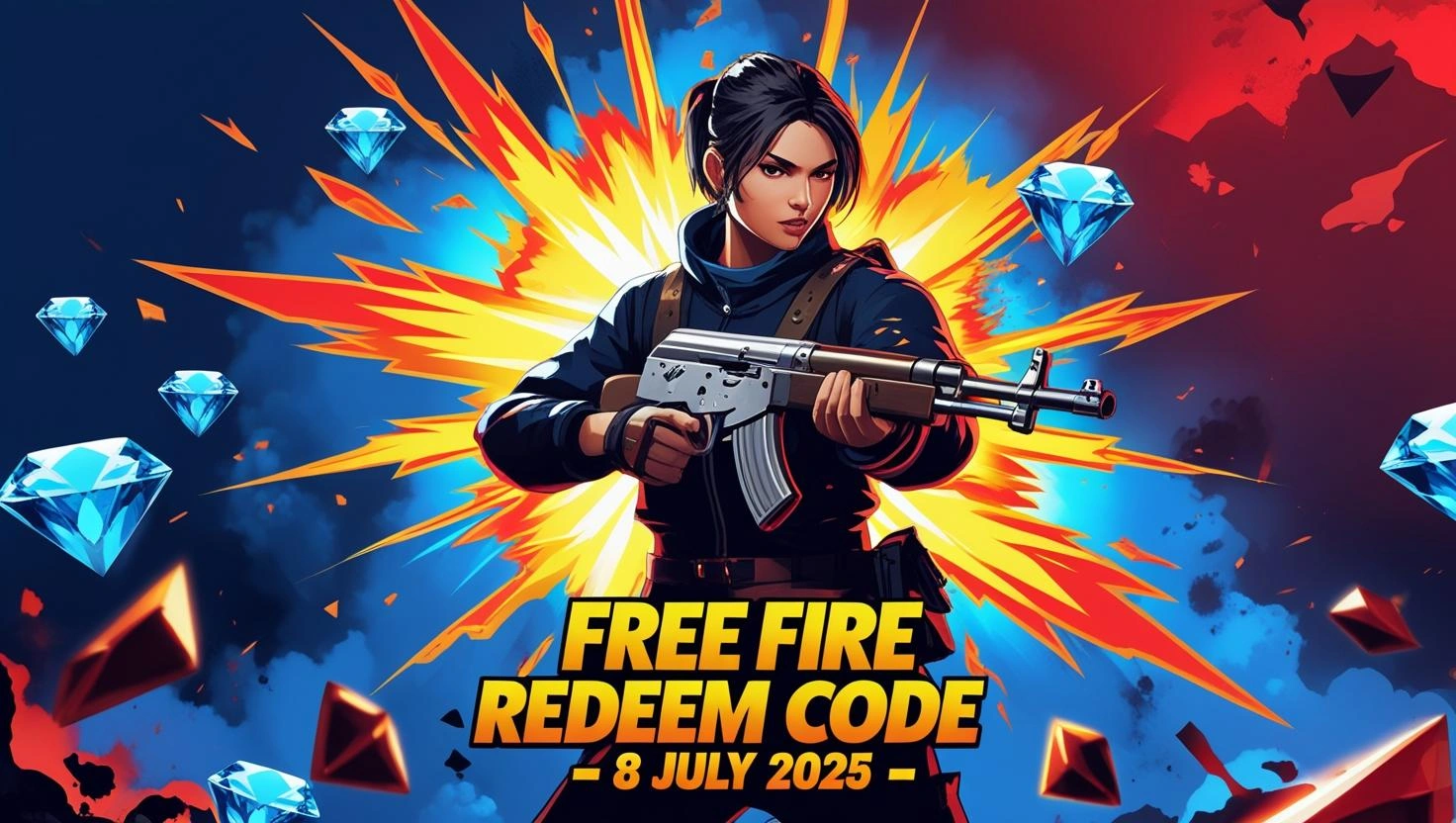 Free Fire Redeem Code Today – 8 जुलाई 2025 (100% Working Codes)