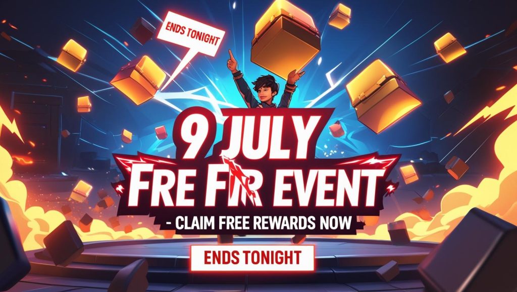 Free Fire 9 जुलाई 2025 का आज का इवेंट – जानिए कौन से फ्री इनाम मिल रहे हैं