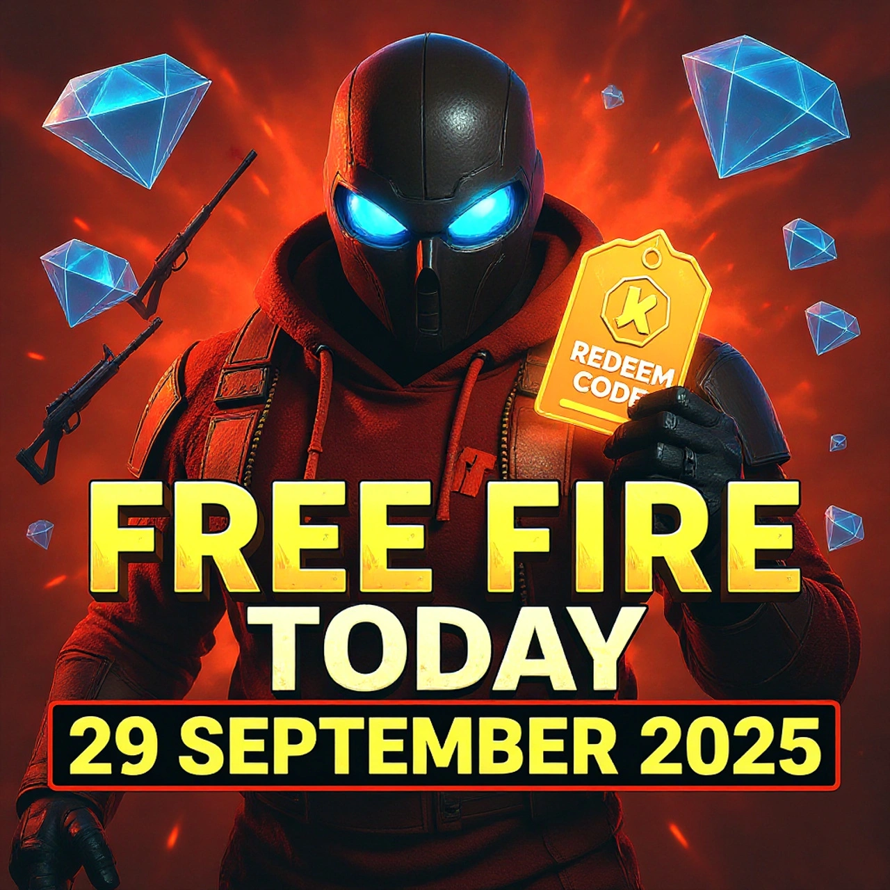 Free Fire Redeem Code Today – 29 september 2025: Unlock Free Diamonds and Rewards