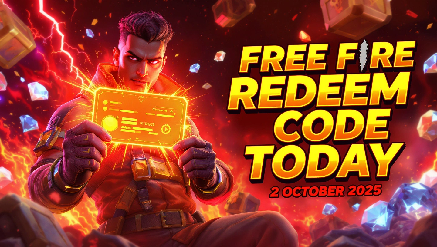 Free Fire Redeem Code Today – 2 October 2025: Claim Diamonds, Skins & More