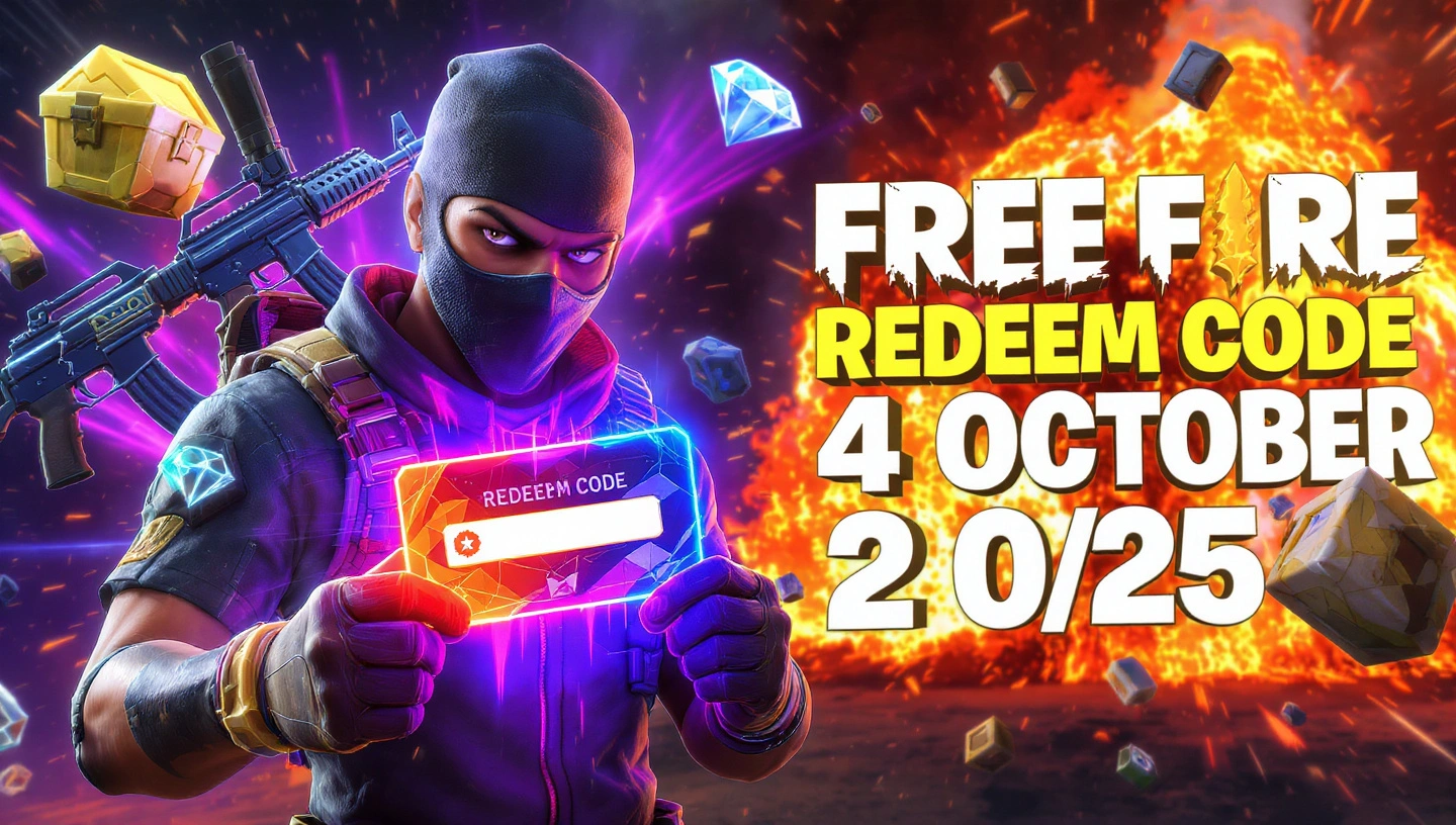 Free Fire Redeem Code Today – 4 October 2025: Unlock Free Diamonds, Skins & More