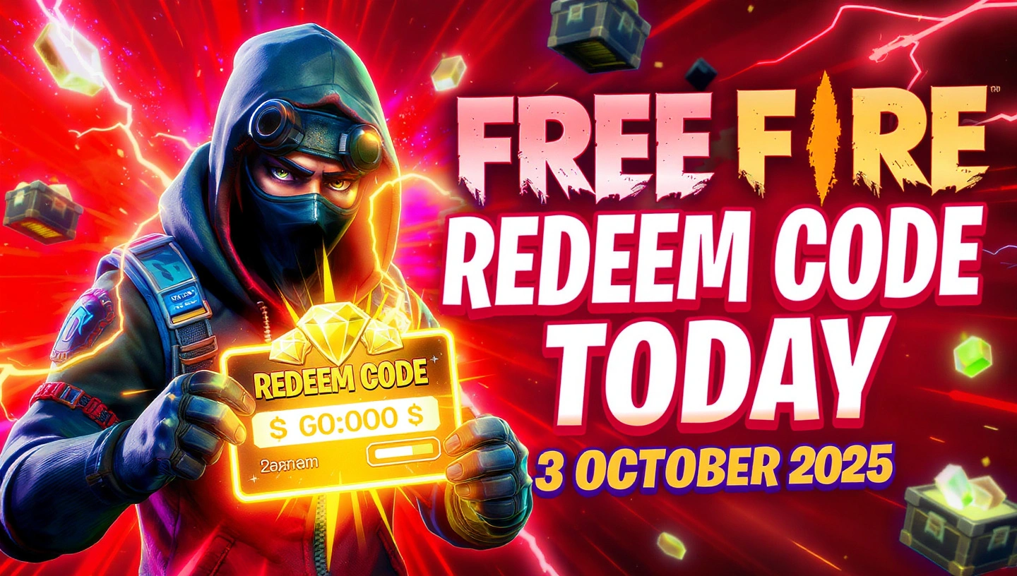 Free Fire Redeem Code Today – 3 October 2025: Grab Free Diamonds & Rewards