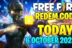 Free Fire Redeem Code Today – 6 October 2025: Get Free Diamonds, Skins & Premium Rewards