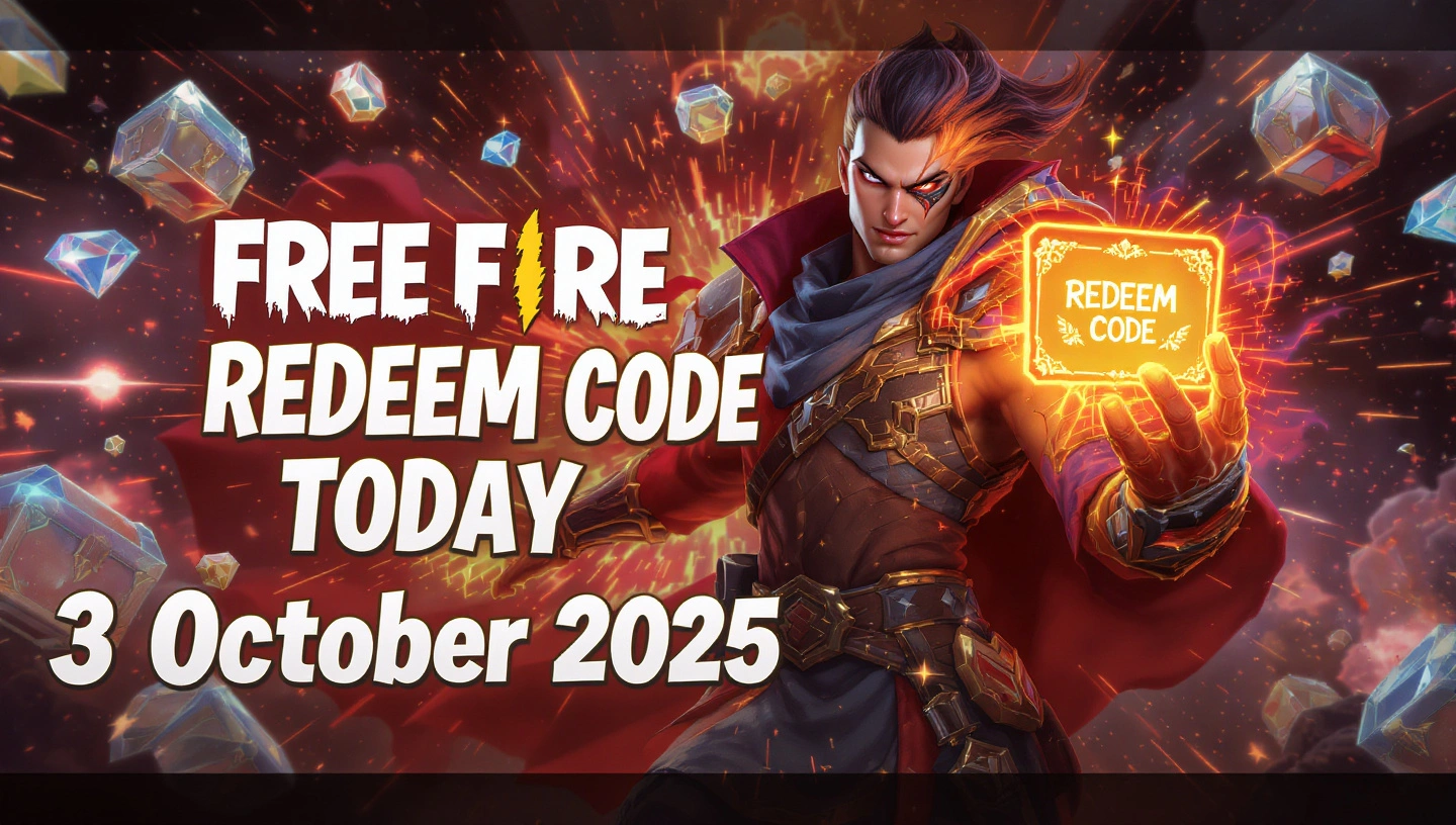 Free Fire Redeem Code Today – 3 October 2025: Claim Free Diamonds, Skins & Rewards