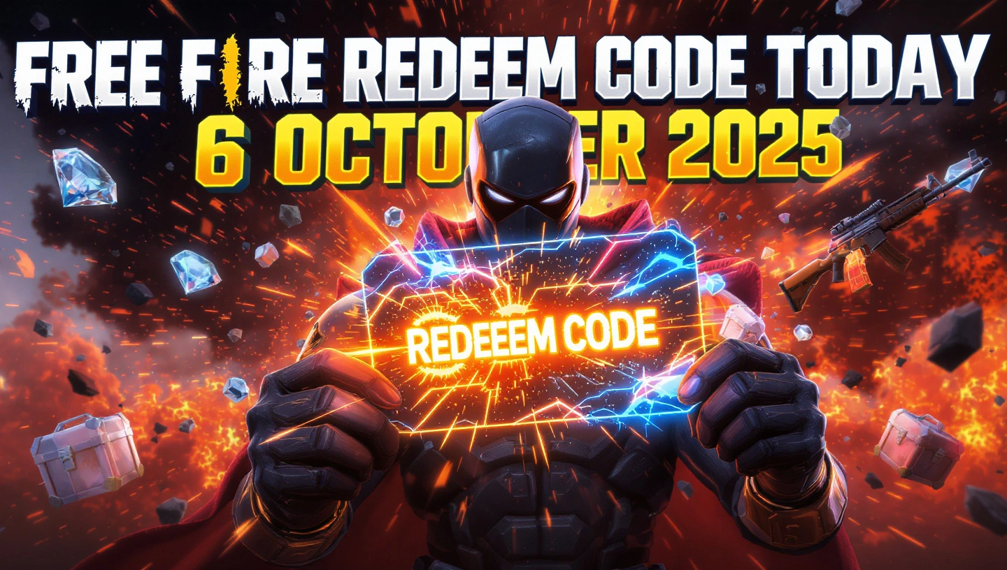 Free Fire Redeem Code Today – 6 October 2025: Claim Free Diamonds, Skins & Exclusive Rewards