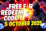 Free Fire Redeem Code Today – 5 October 2025: Grab Free Diamonds, Gun Skins & More