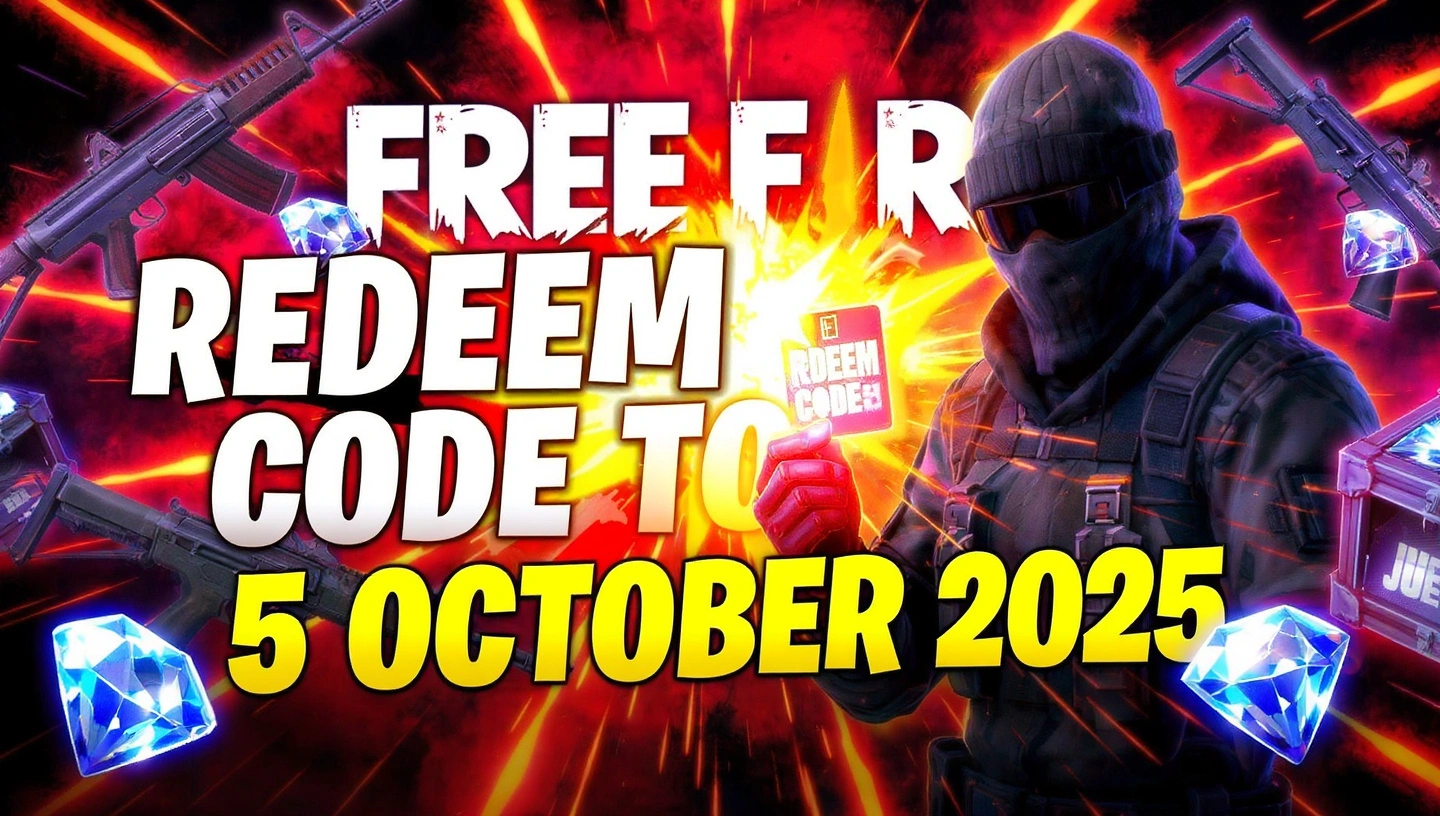 Free Fire Redeem Code Today – 5 October 2025: Grab Free Diamonds, Gun Skins & More